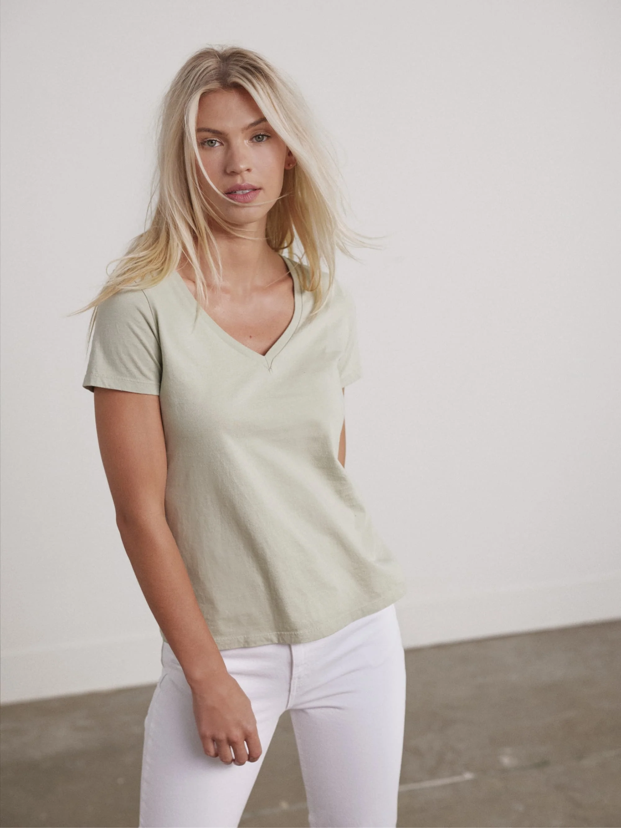 Organic V-Neck Tee - Image 19