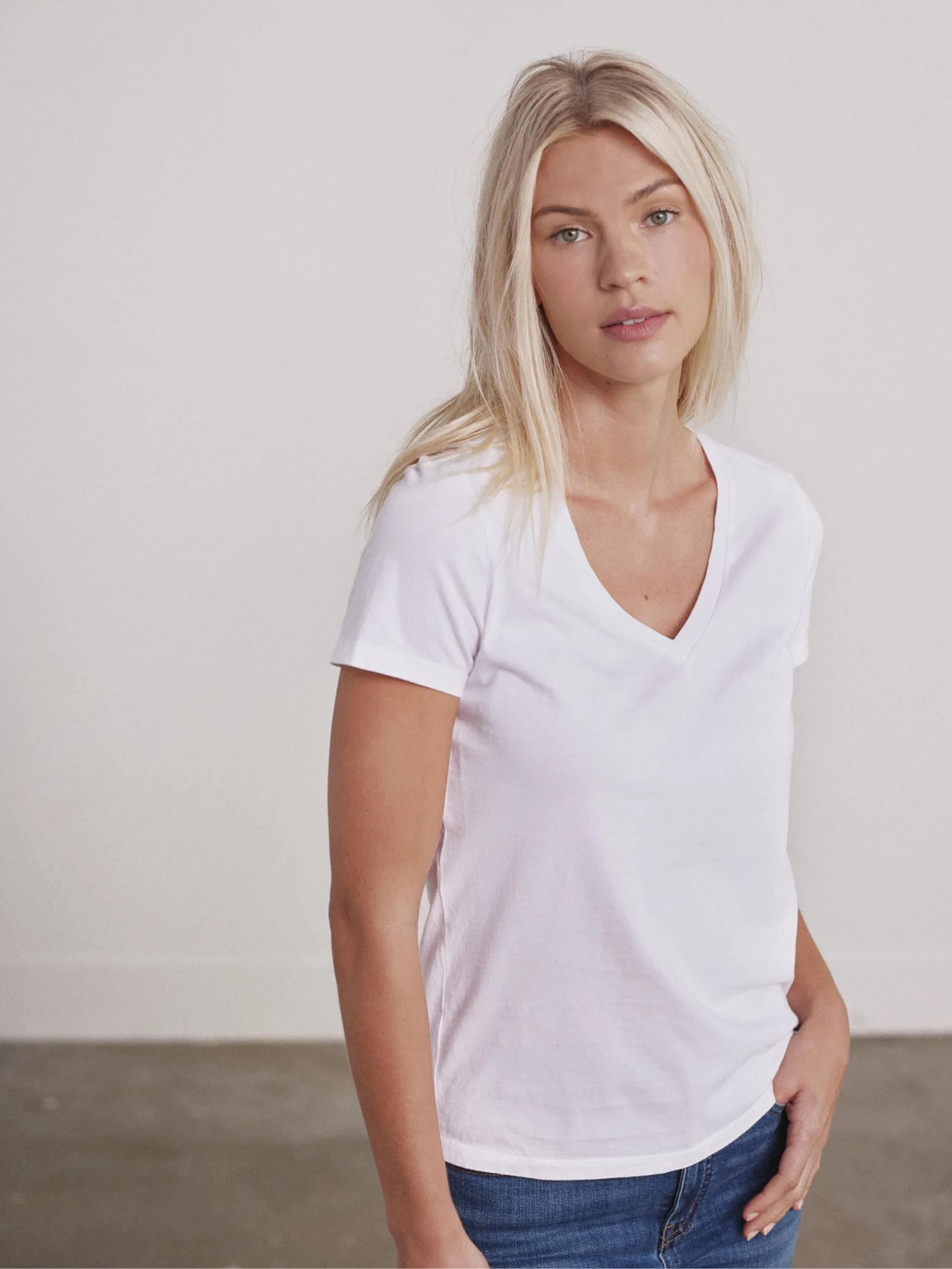 Organic V-Neck Tee - Image 31