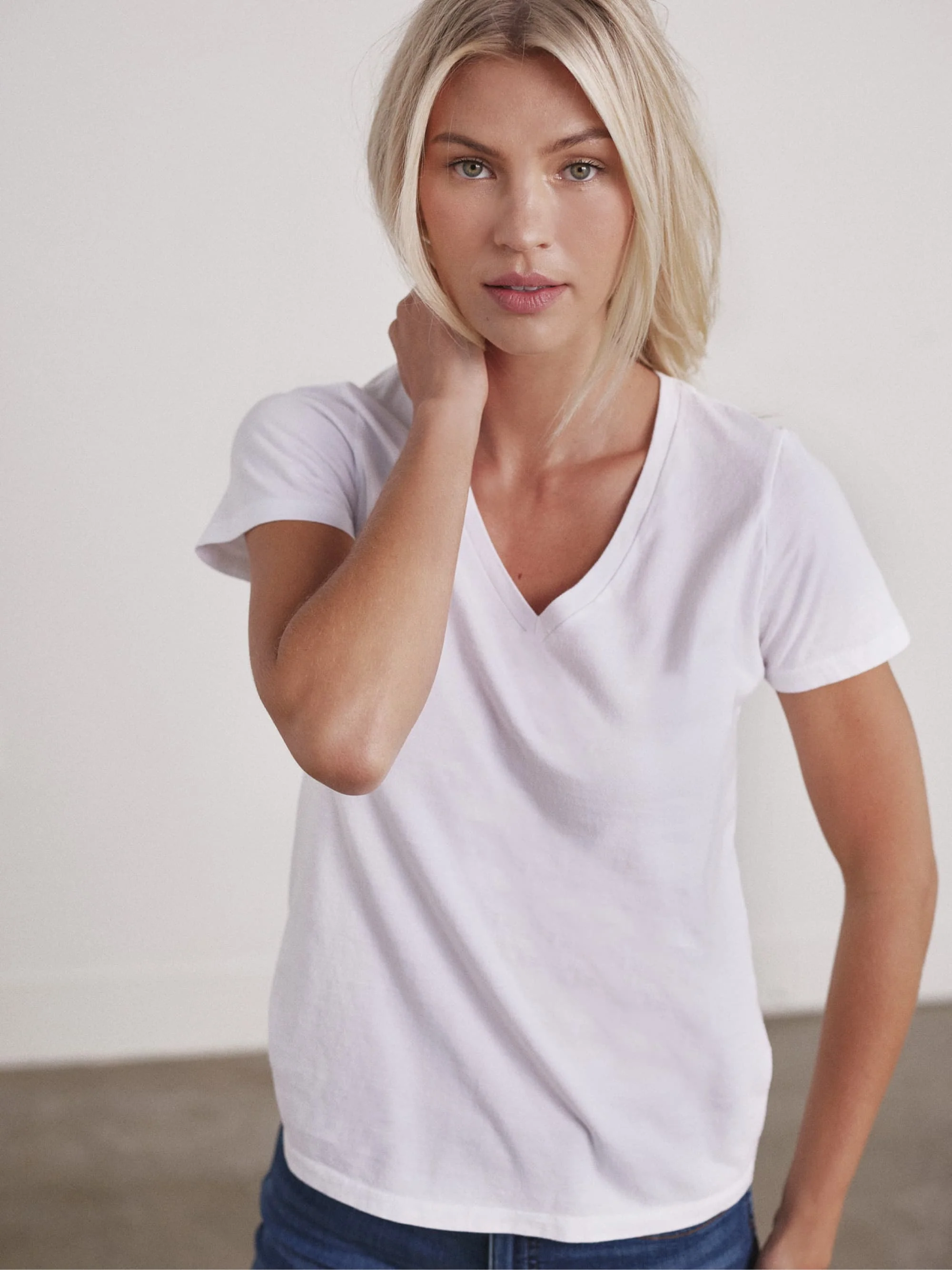 Organic V-Neck Tee - Image 33