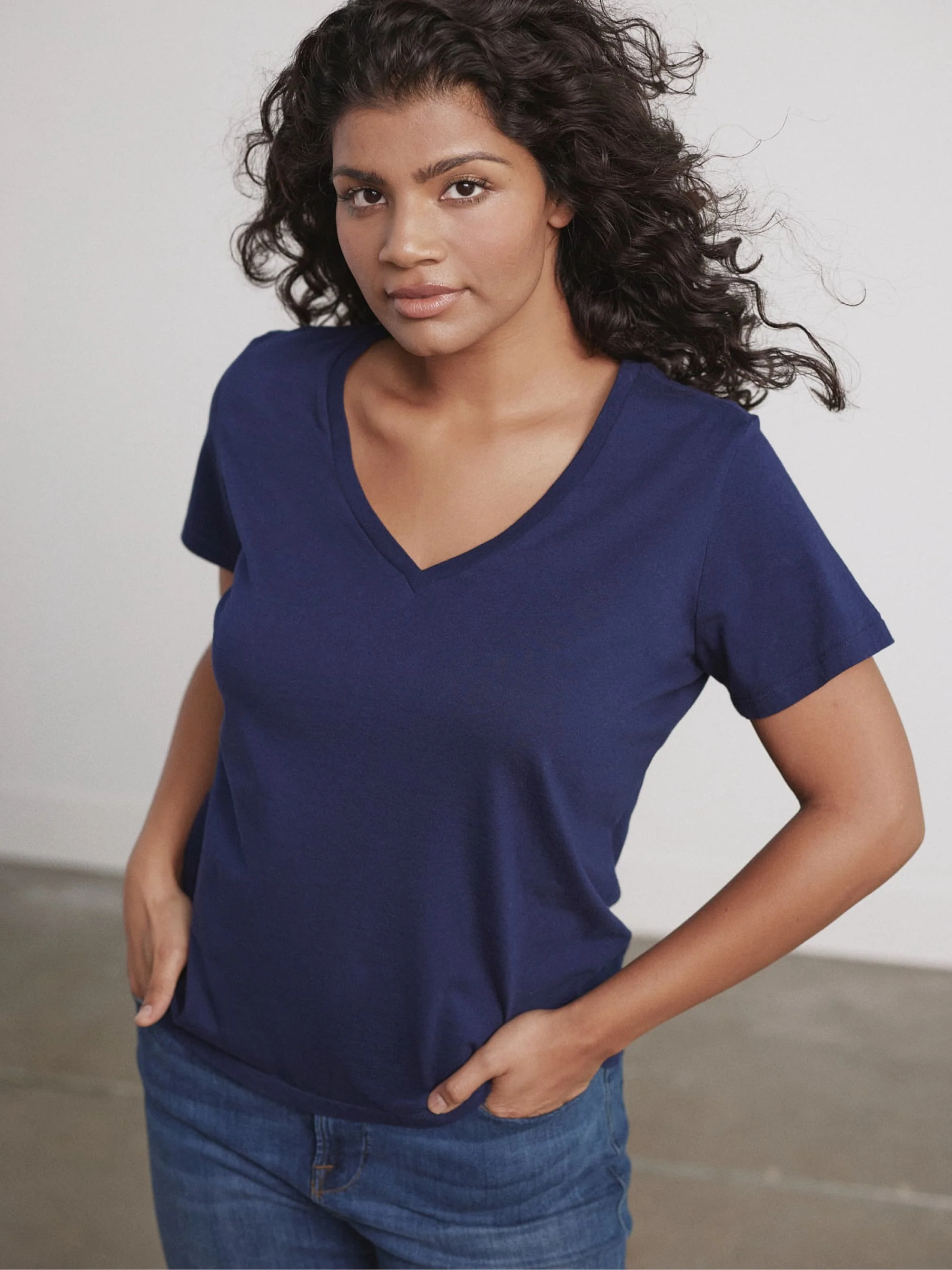 Organic V-Neck Tee - Image 8
