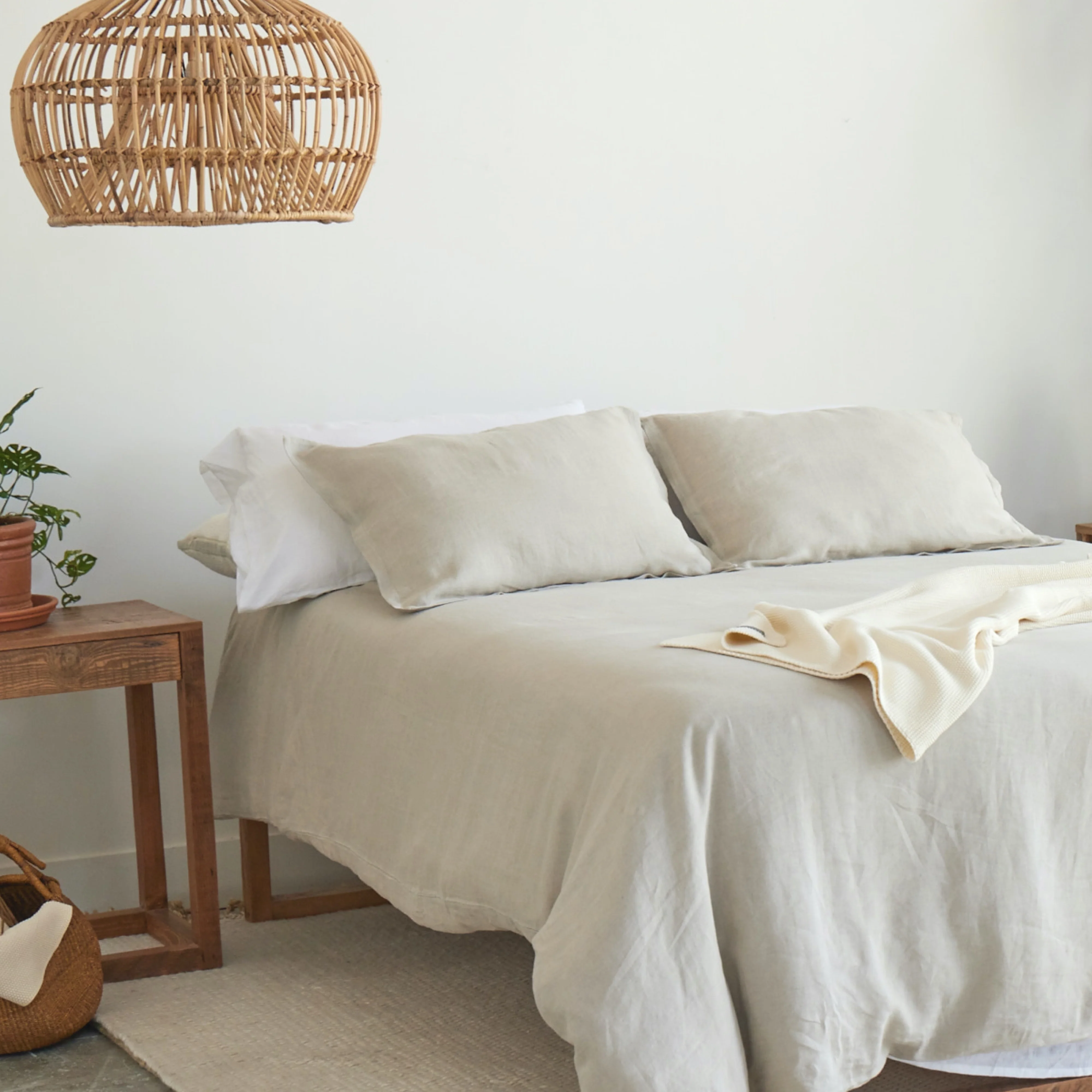 Natural Linen Duvet Cover - Image 5