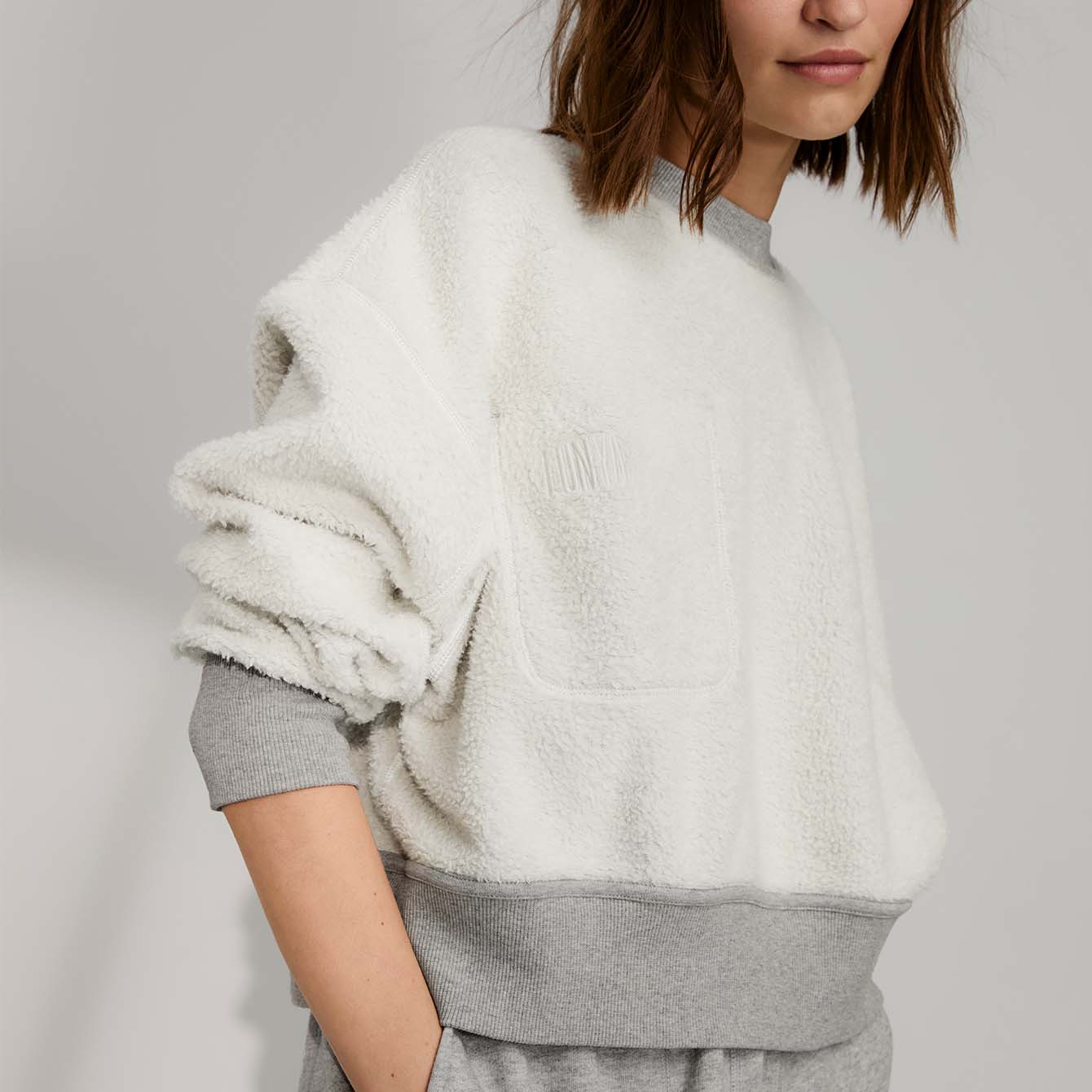 Lunya Silksweats™ Midweight Reversible Relaxed Boxy Pullover - Image 3