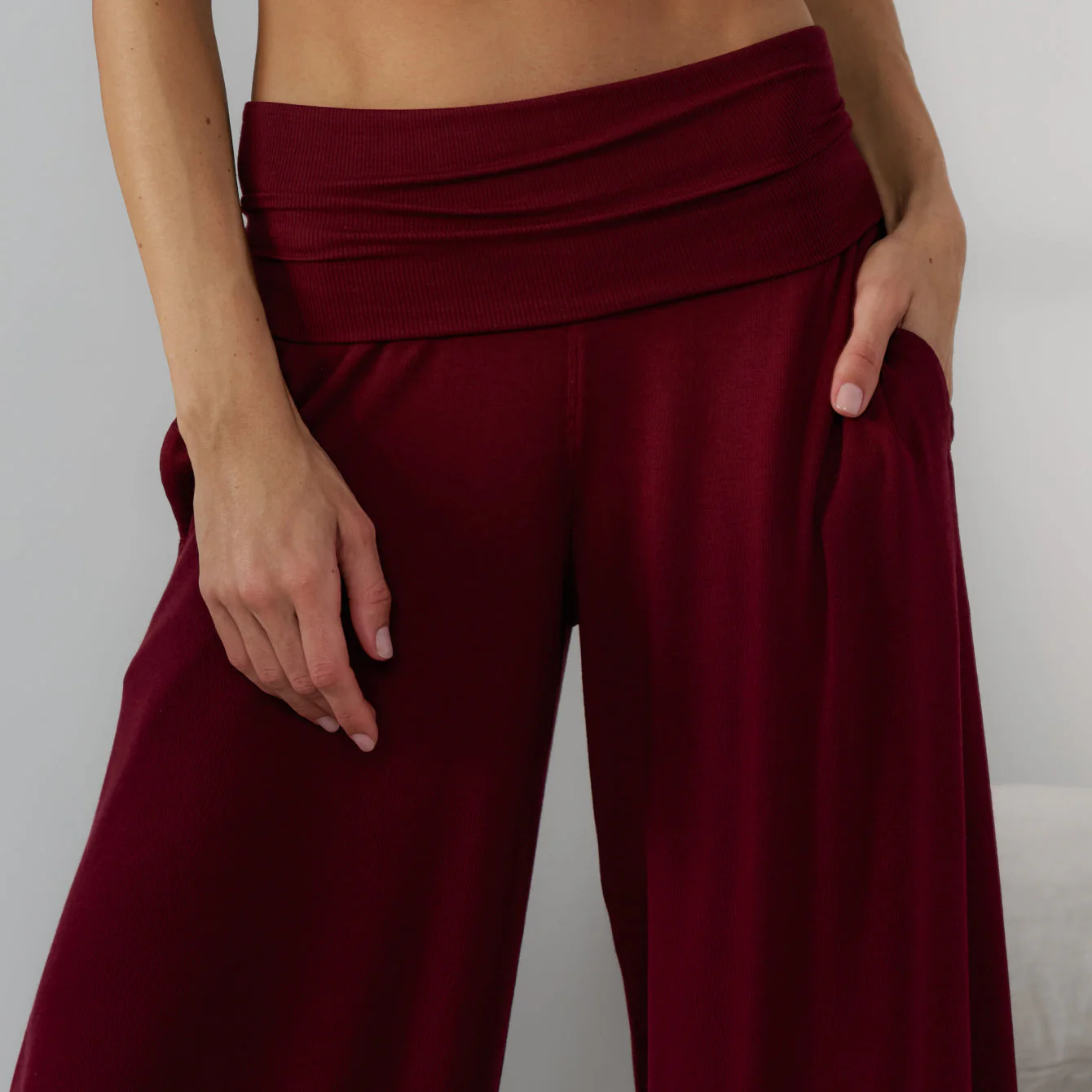Lunya Soft Modal Rib Foldover Pant - Image 4