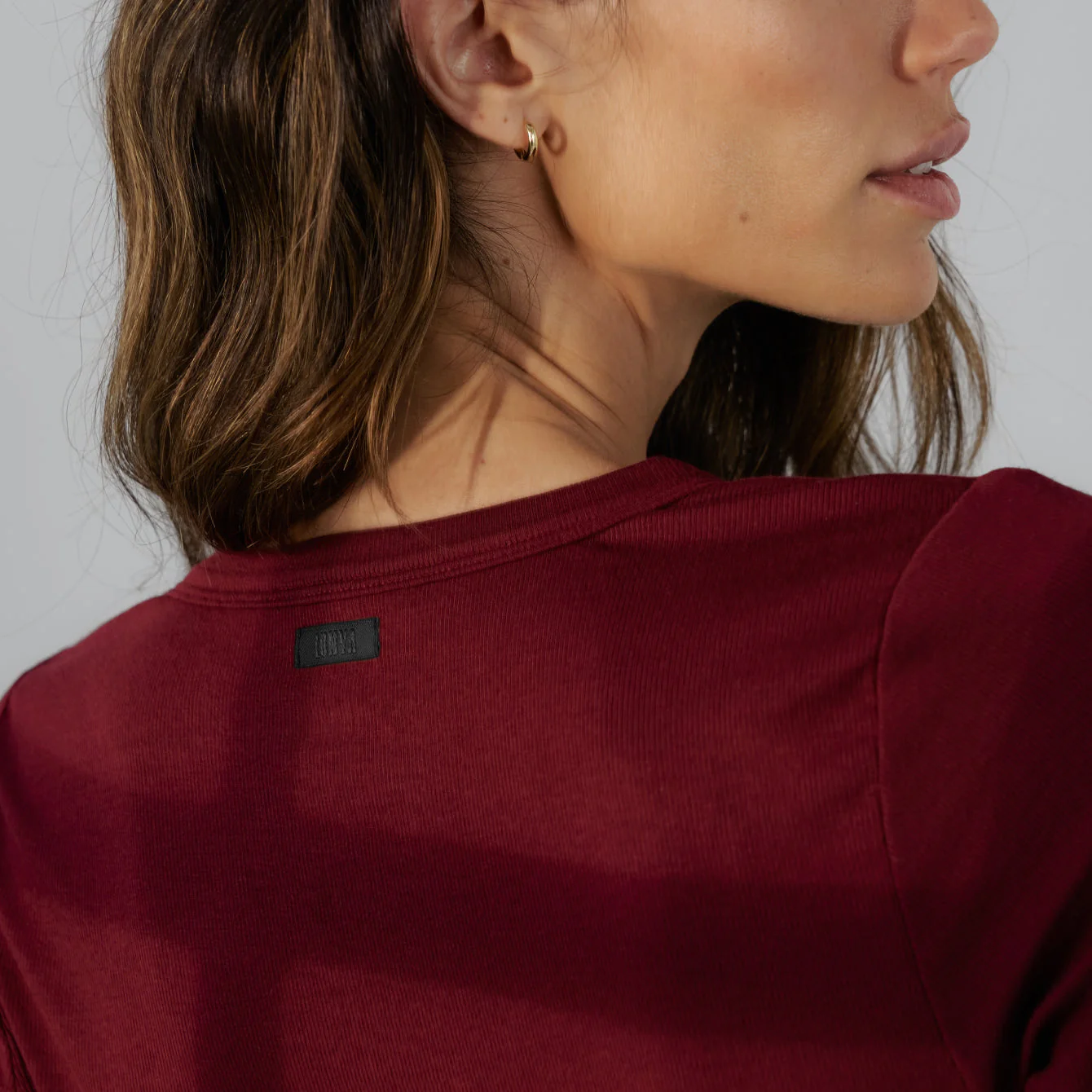 Lunya Soft Modal Rib Tee Short Set - Image 3