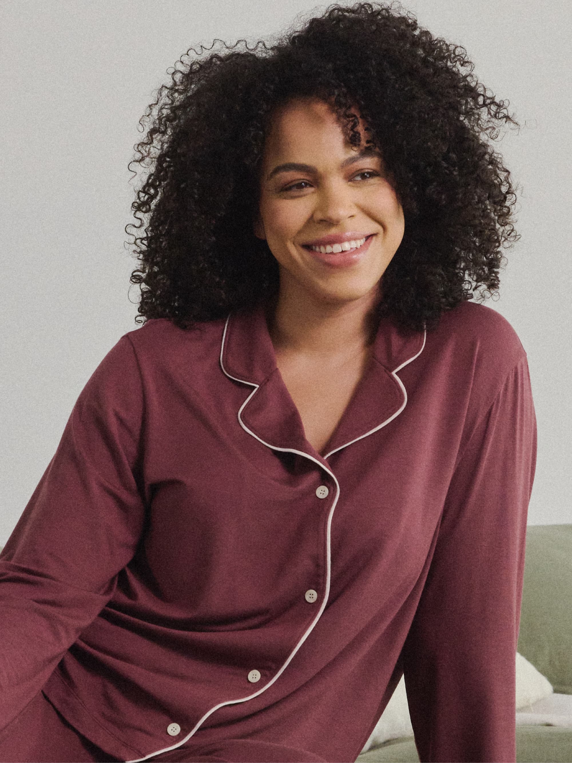 Modal Long Sleeve Pajama Set - Image 17