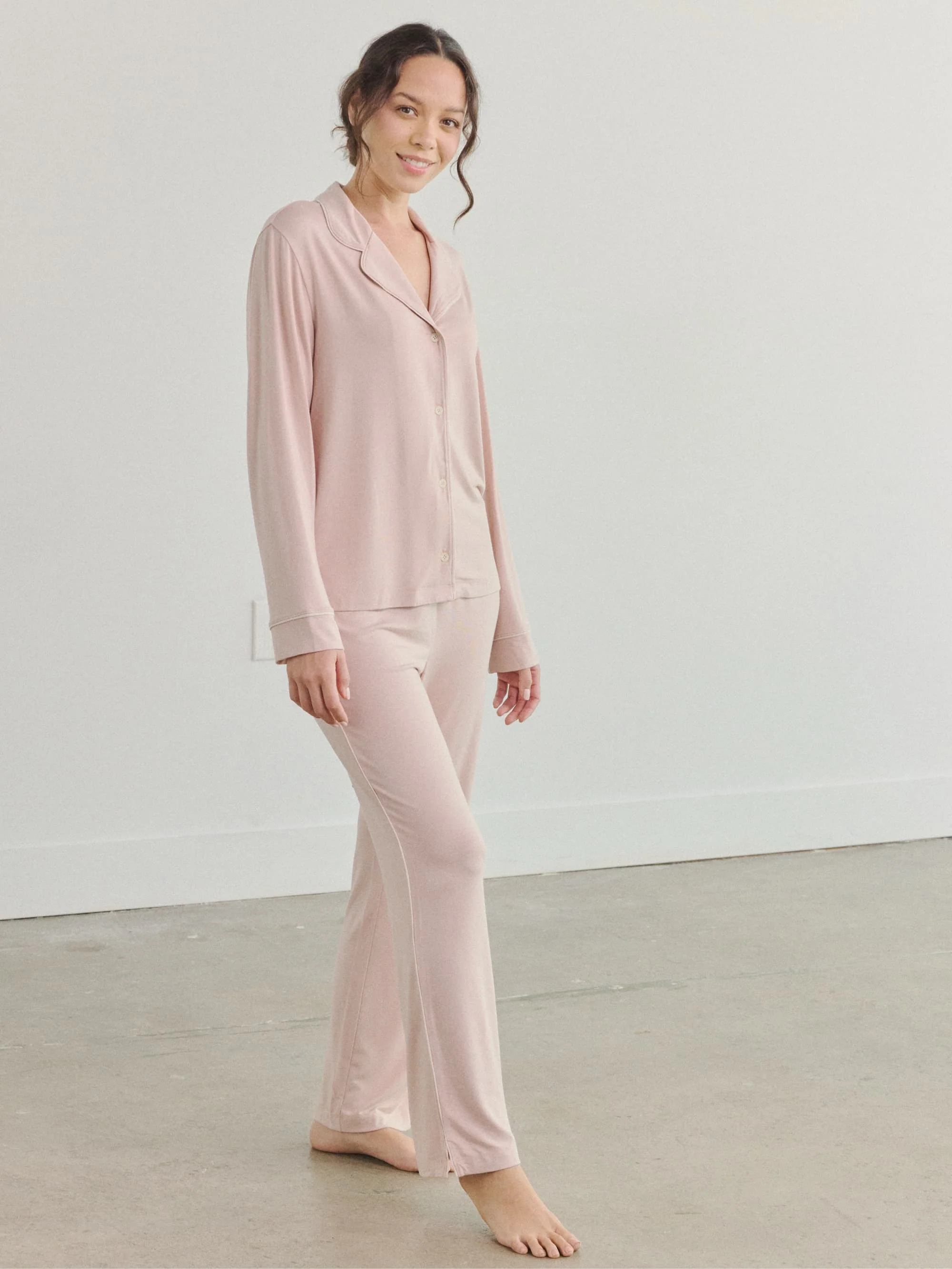 Modal Long Sleeve Pajama Set - Image 19