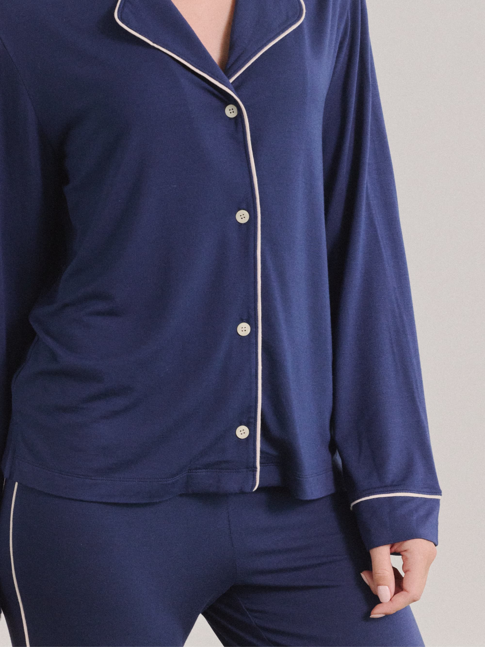 Modal Long Sleeve Pajama Set - Image 8