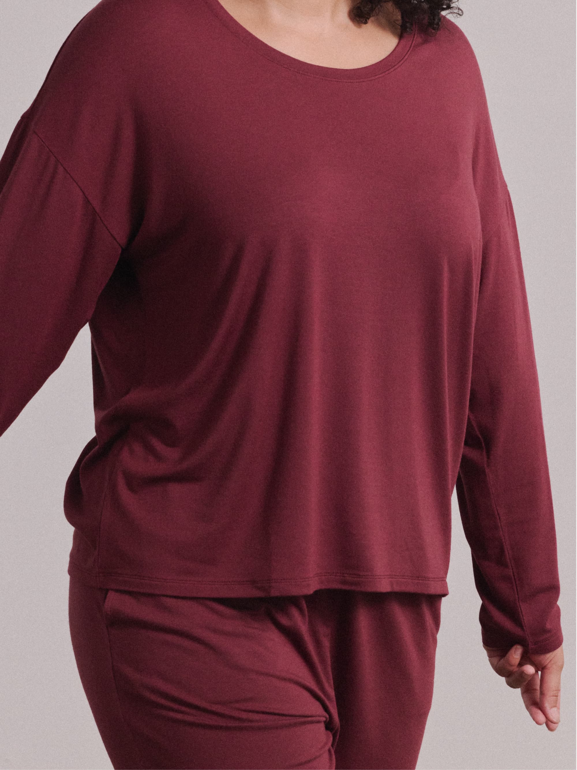Modal Pajama Long Sleeve Tee - Image 16