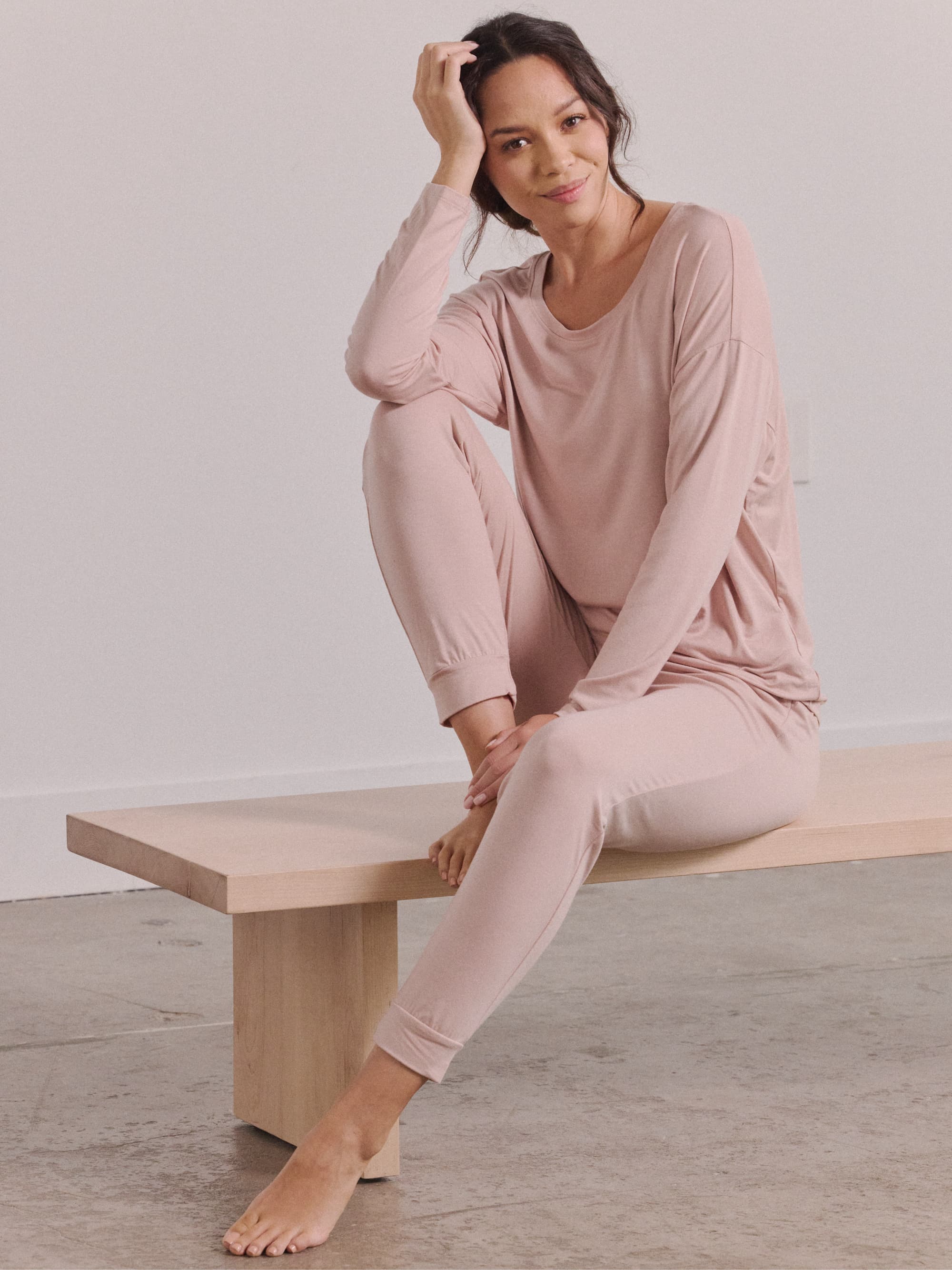 Modal Pajama Long Sleeve Tee - Image 24