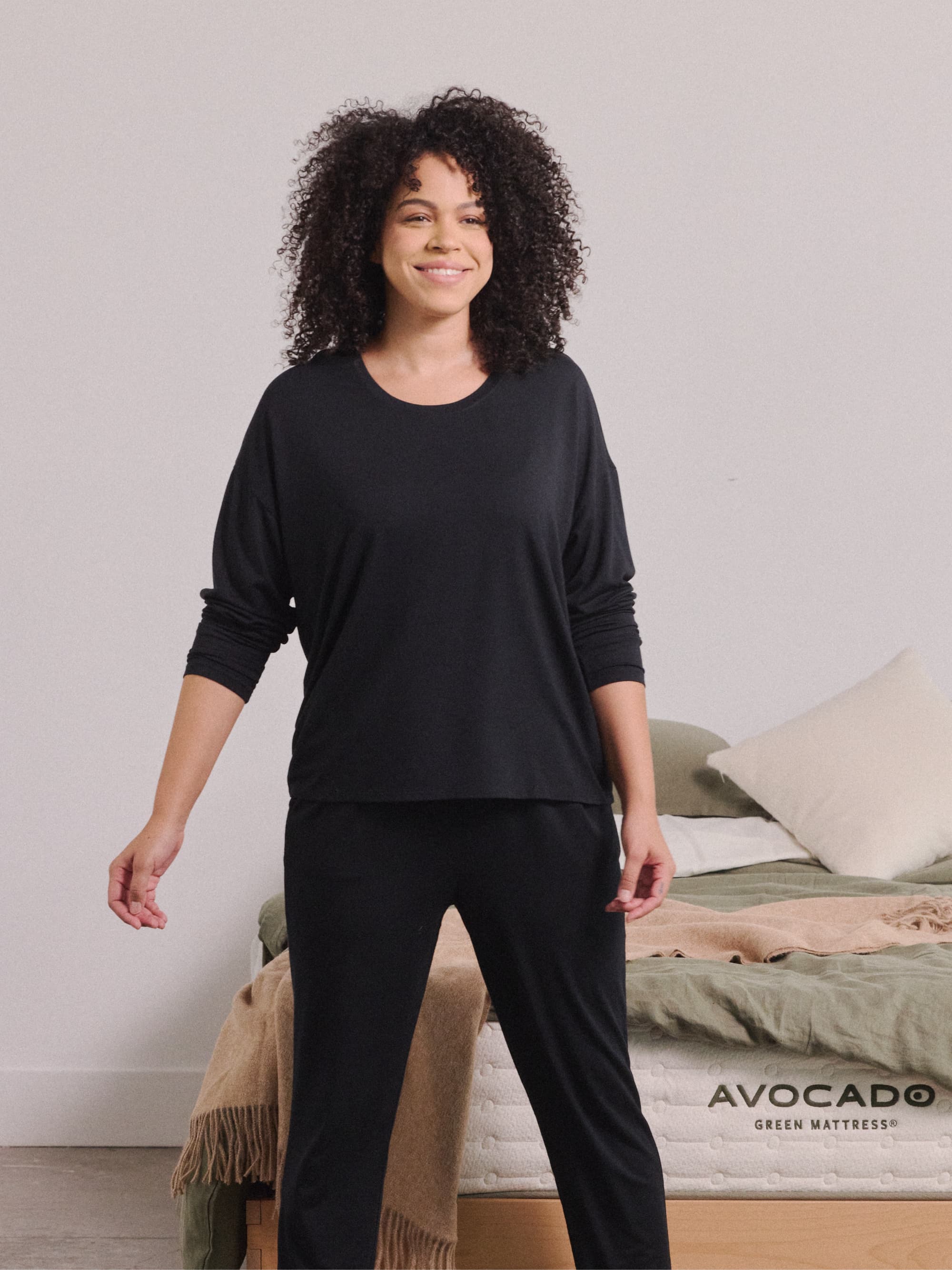 Modal Pajama Long Sleeve Tee - Image 5