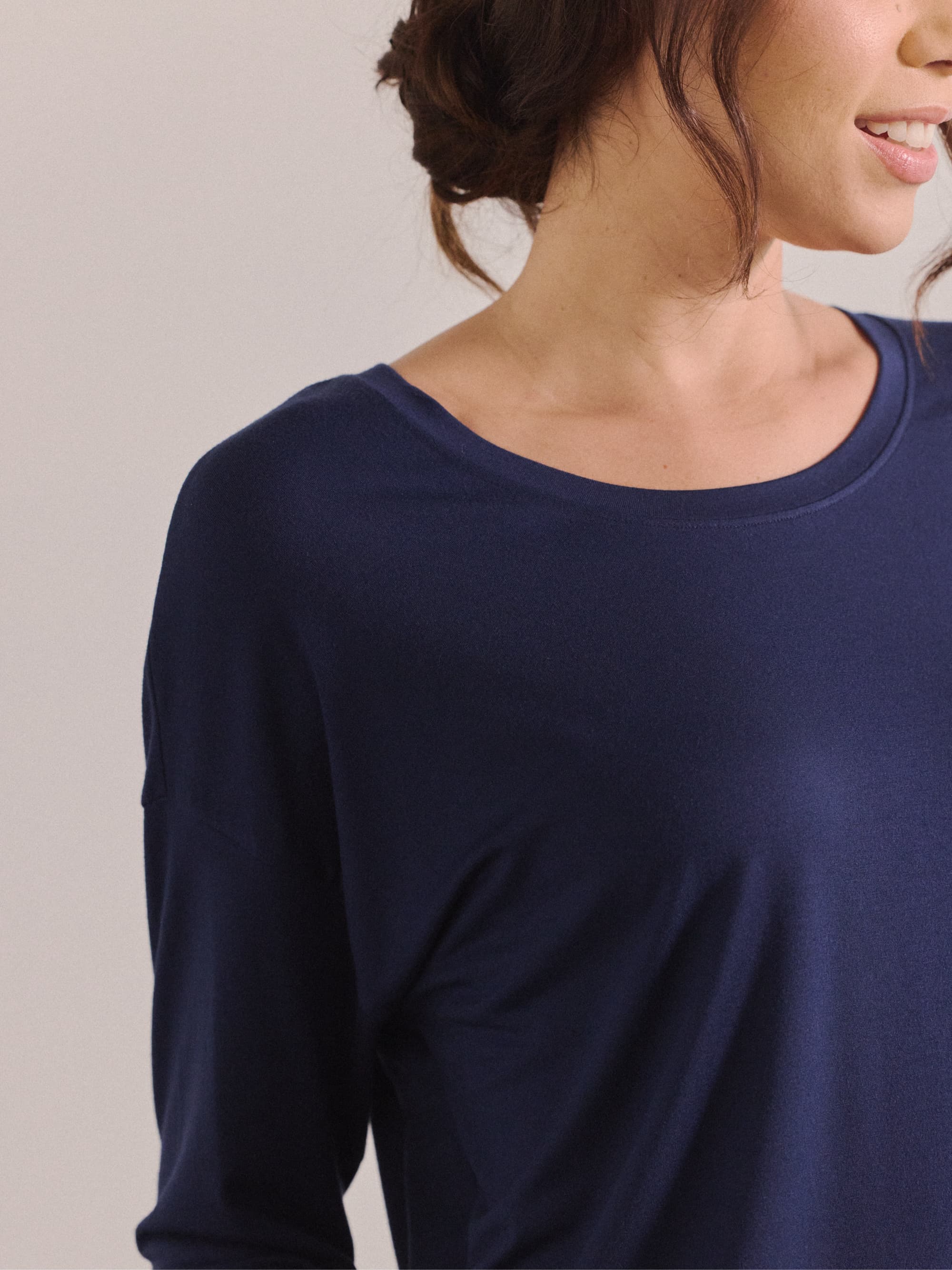 Modal Pajama Long Sleeve Tee - Image 8