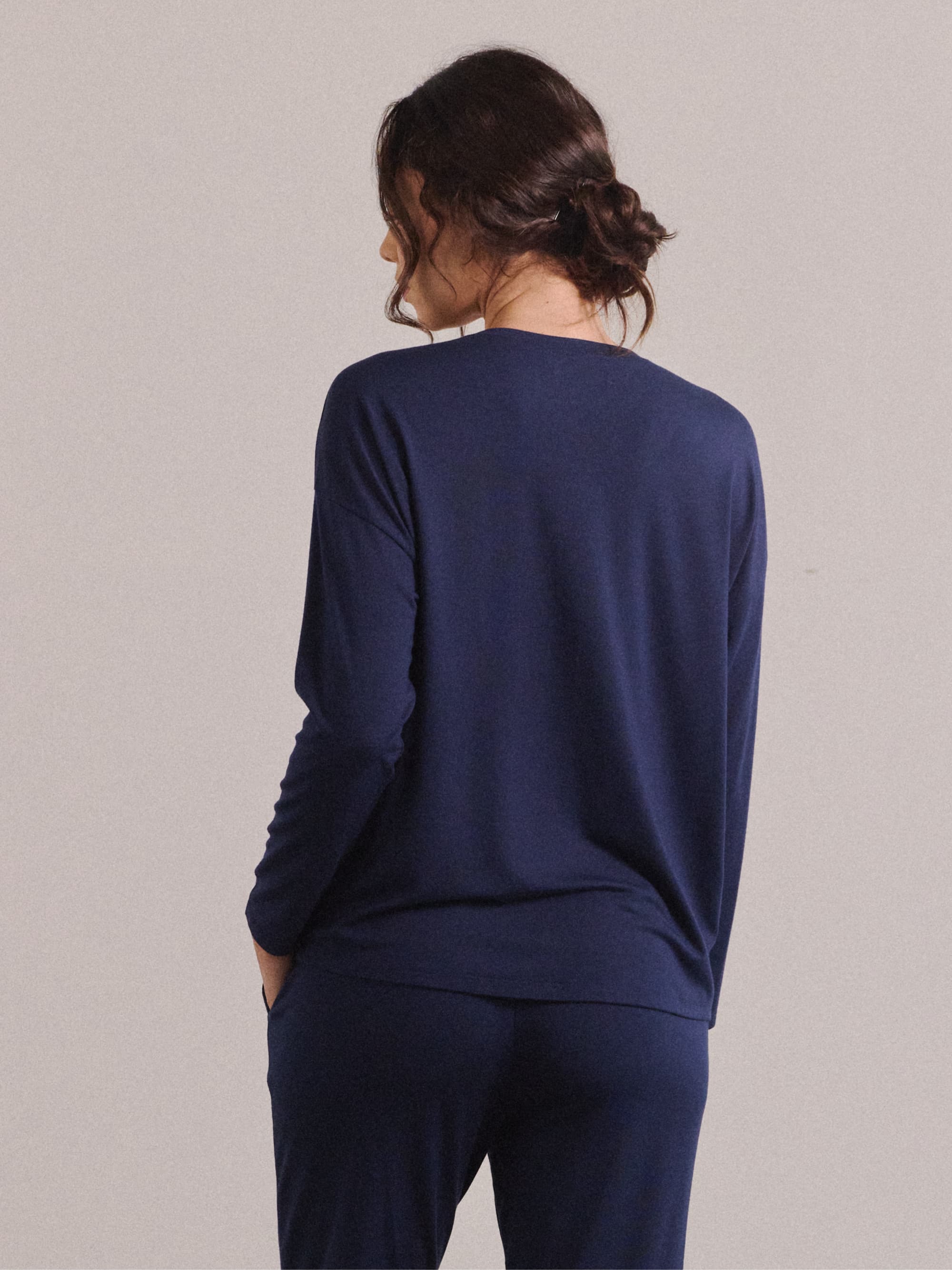 Modal Pajama Long Sleeve Tee - Image 9