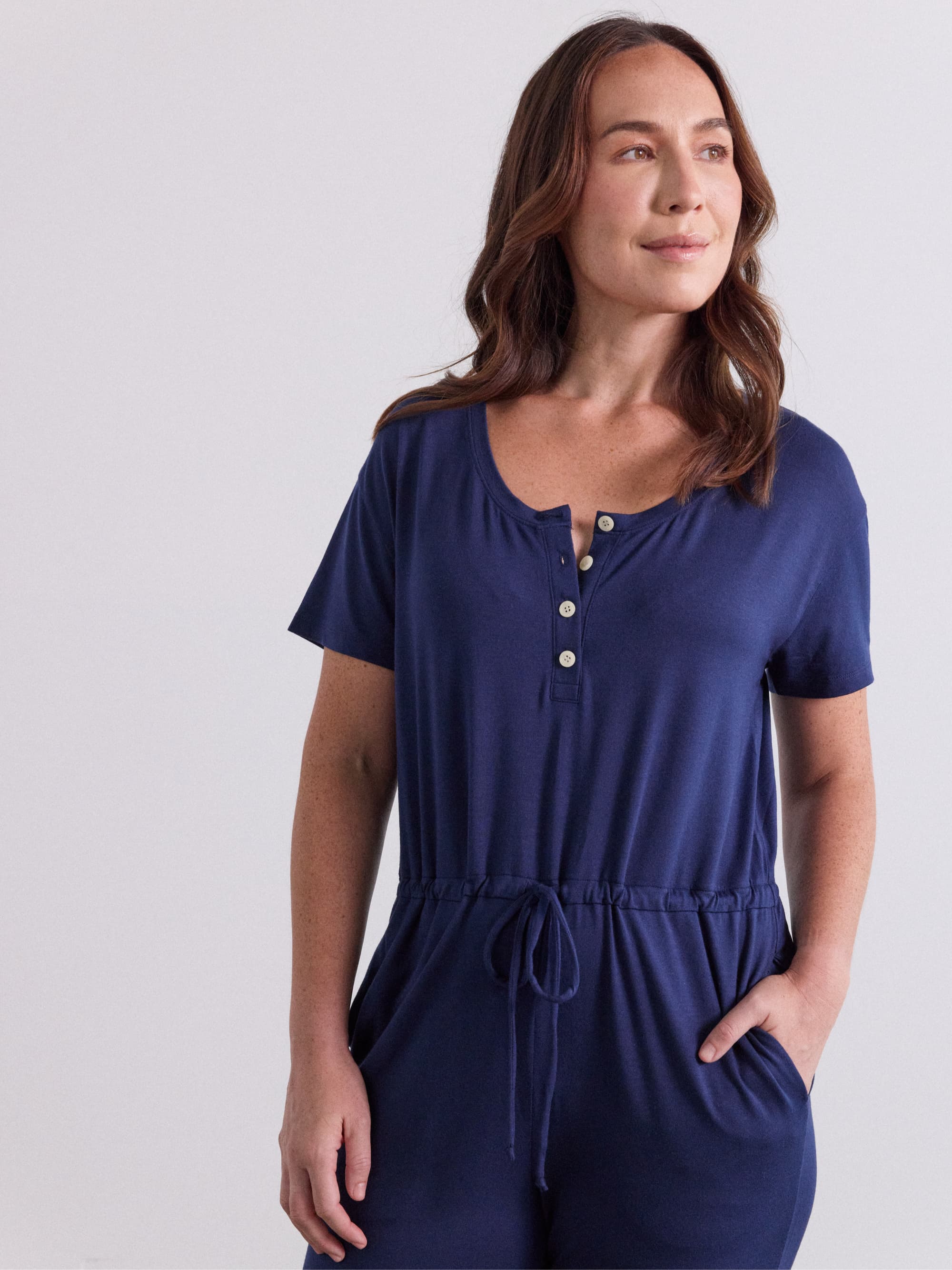 Modal Short Sleeve Jumpsuit - Image 11