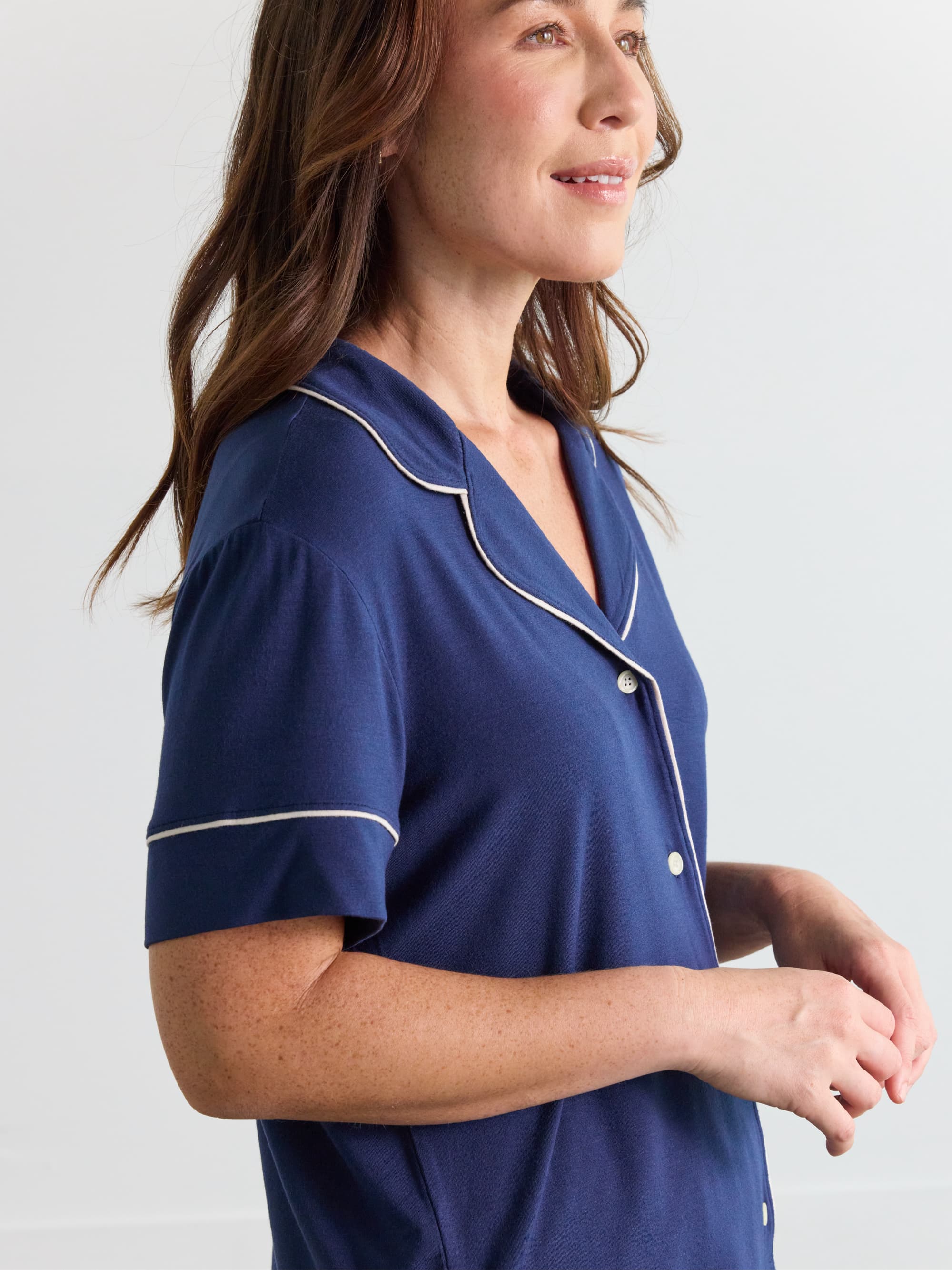 Modal Short Sleeve Pajama Set - Image 12