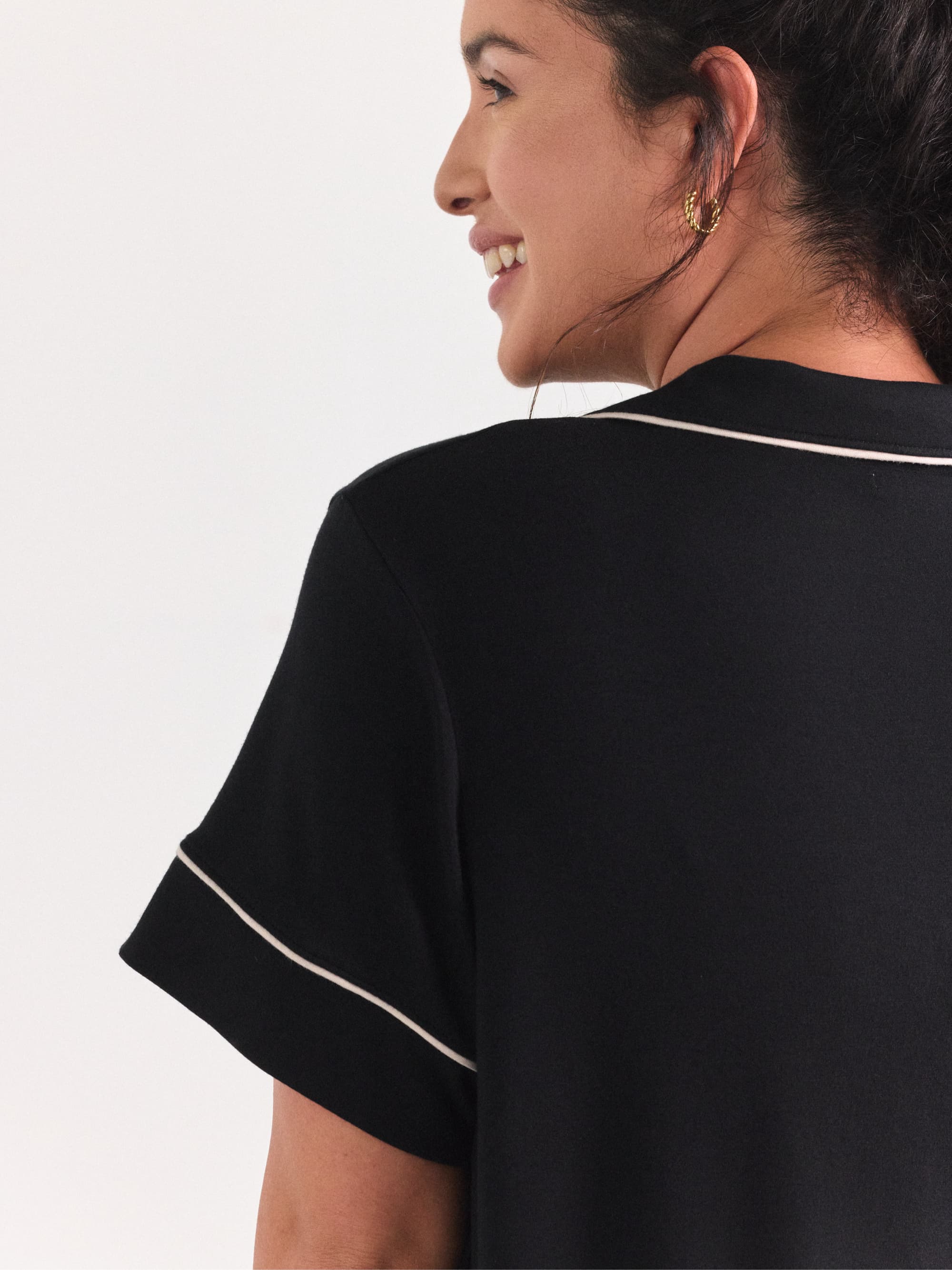 Modal Short Sleeve Pajama Set - Image 5