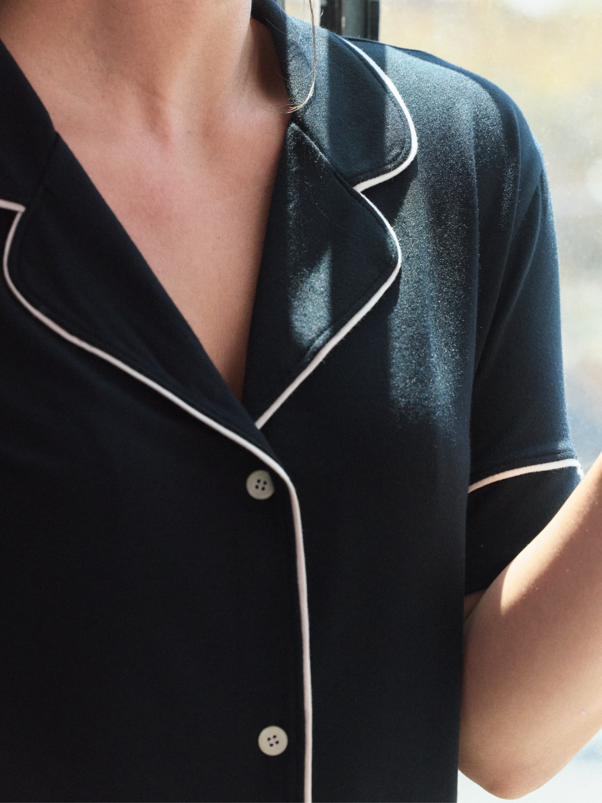 Modal Short Sleeve Pajama Set - Image 6