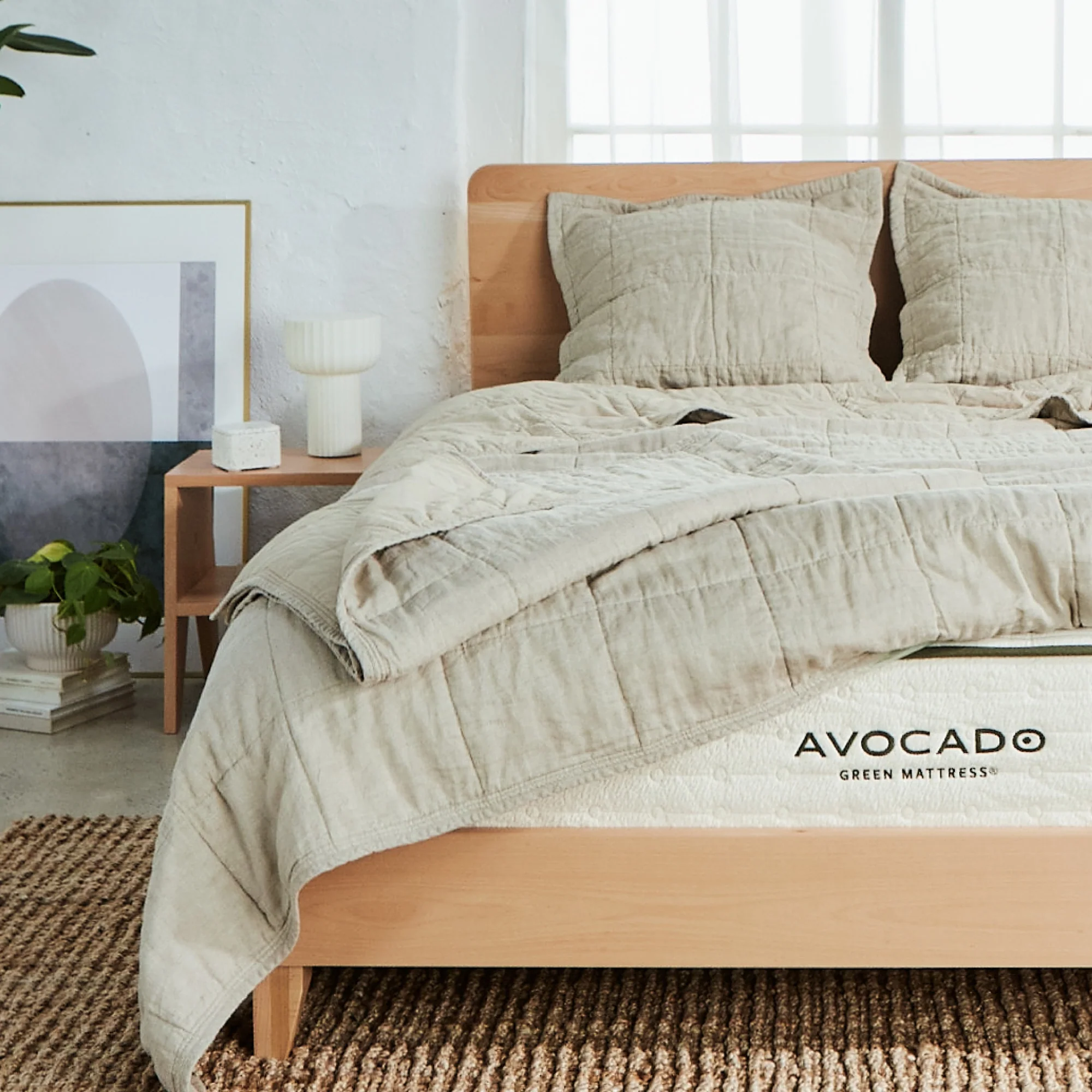 Natural Linen Quilt - Image 9