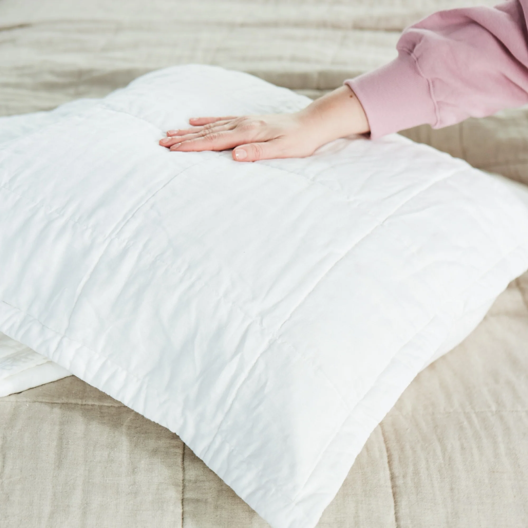 Natural Linen Shams - Image 3