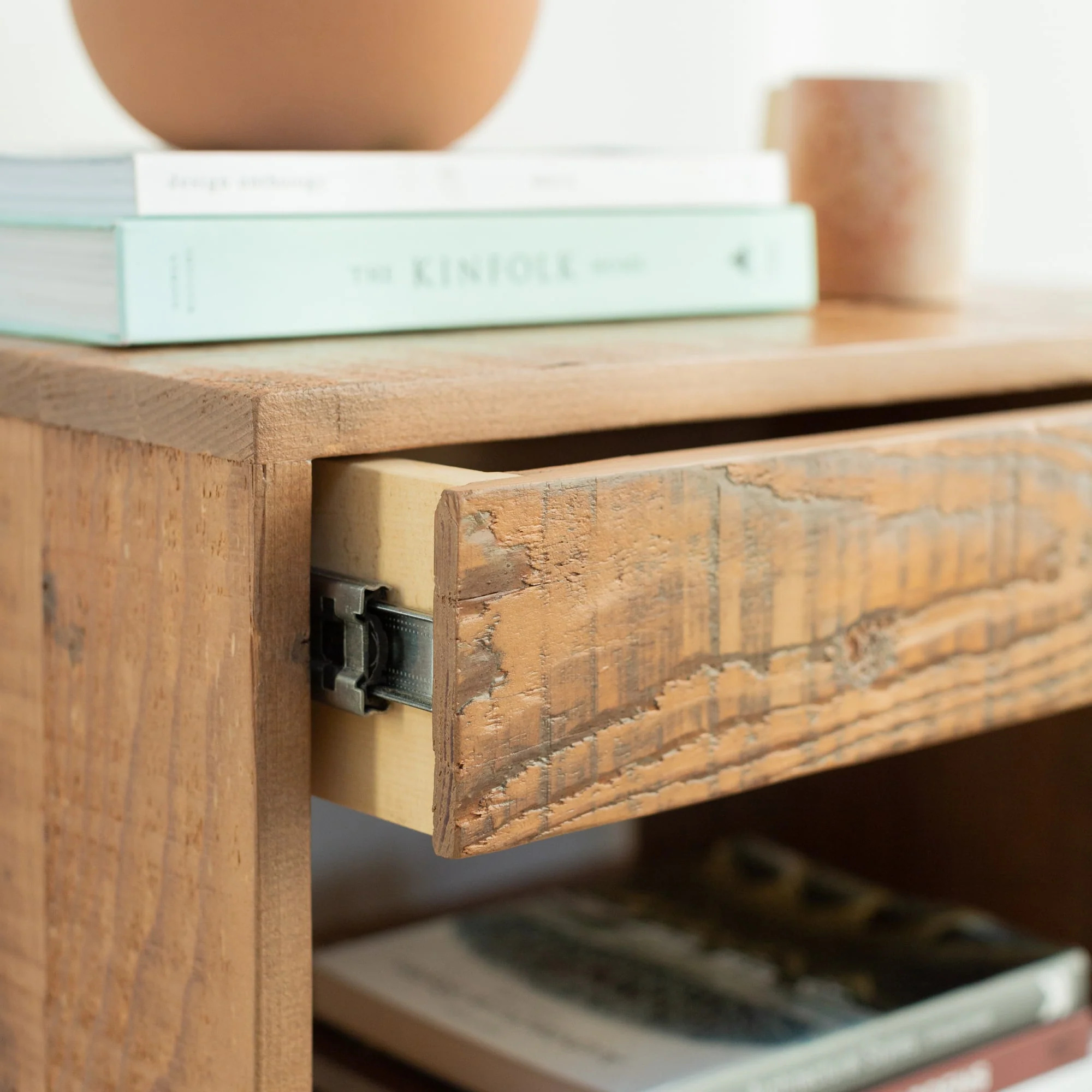 Natural Wood End Table - Image 4