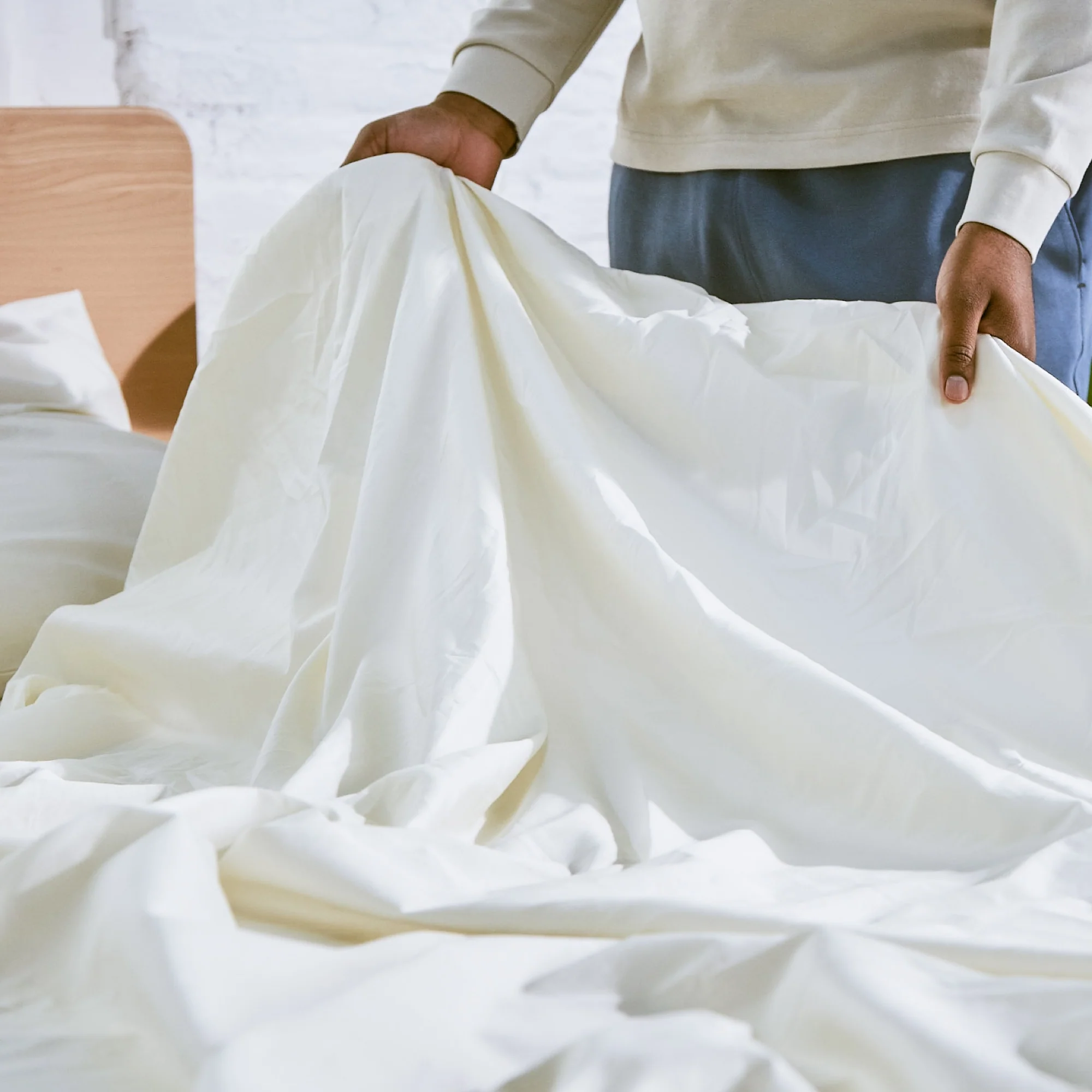 Percale Organic Cotton Sheets 270TC - Image 4