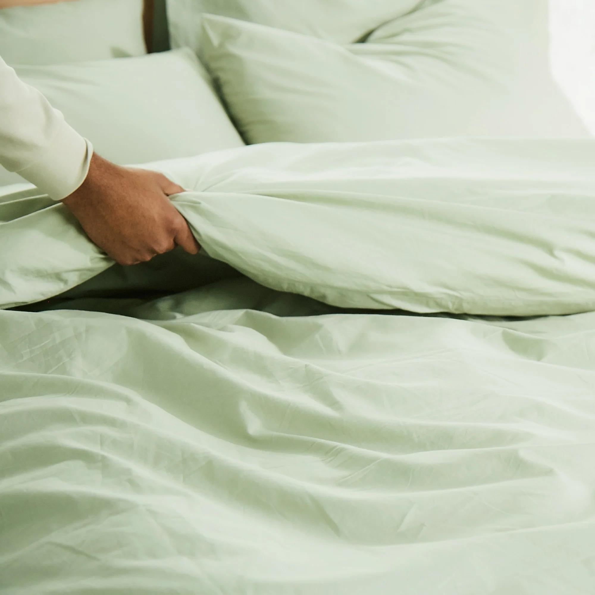 Percale Organic Duvet Cover 270TC - Image 6