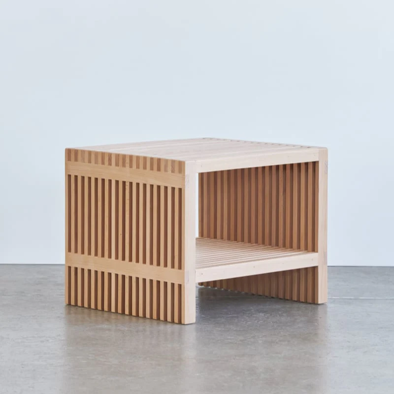Zero Waste Slatted Side Table - Image 3