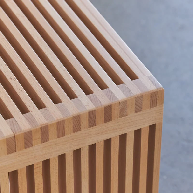 Zero Waste Slatted Side Table - Image 4