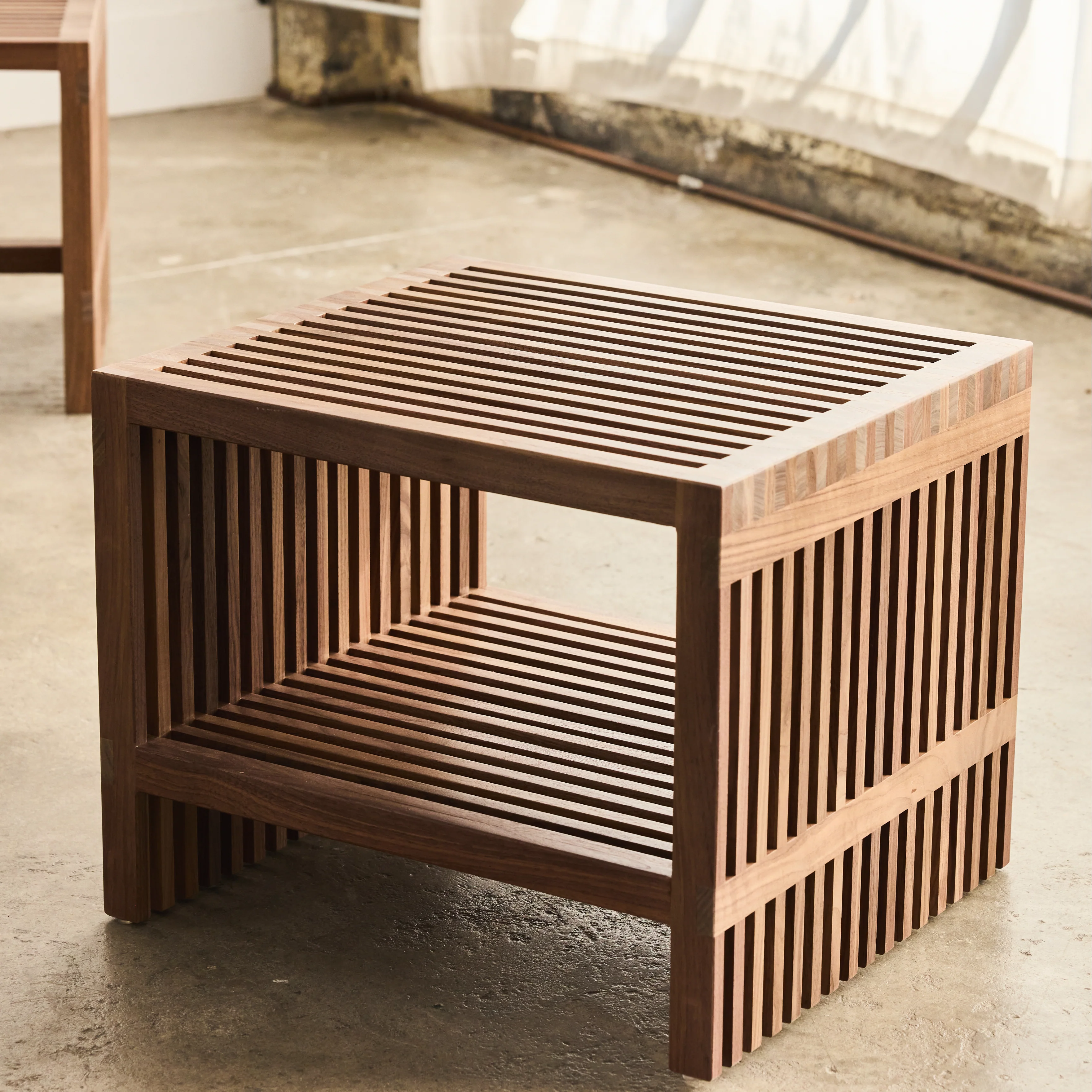 Zero Waste Slatted Side Table - Image 9